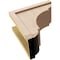Ekena Millwork 8"W x 16"D x 16"H Classic Bryant Rough Cedar Woodgrain TimberThane Corbel, Primed Tan CORUR08X16X16BRYRCPR - alternate 2